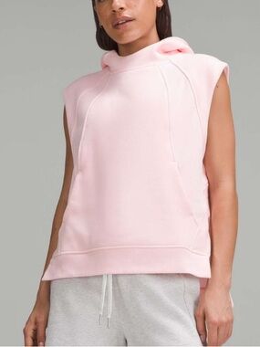 Lululemon Scuba Pullover Sleeveless Hoodie Strawberry Milkshake XL/XXL